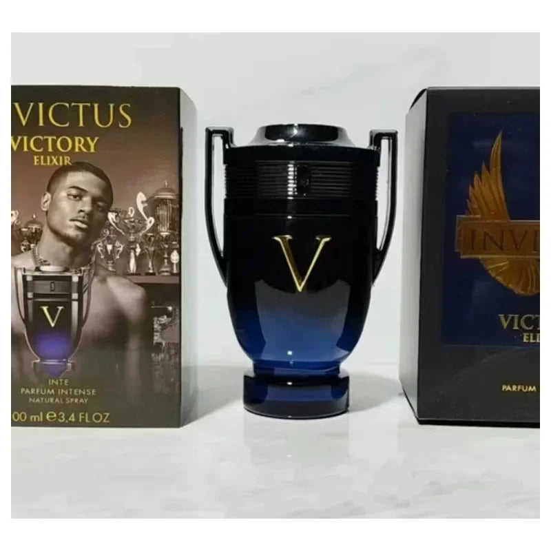 Men's Perfume 100ML 3.4FL.OZ Woody Aquatic Notes Fresh Ocean Fragrance Spray Parfum Warrior Trophy Perfume Long-lasting Male