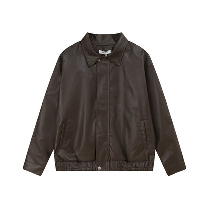 Punk Rock Motorcycle Leather Clothing For Men And Women Spring And Autumn