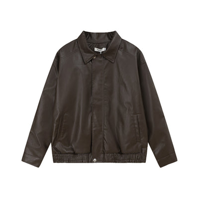 Punk Rock Motorcycle Leather Clothing For Men And Women Spring And Autumn