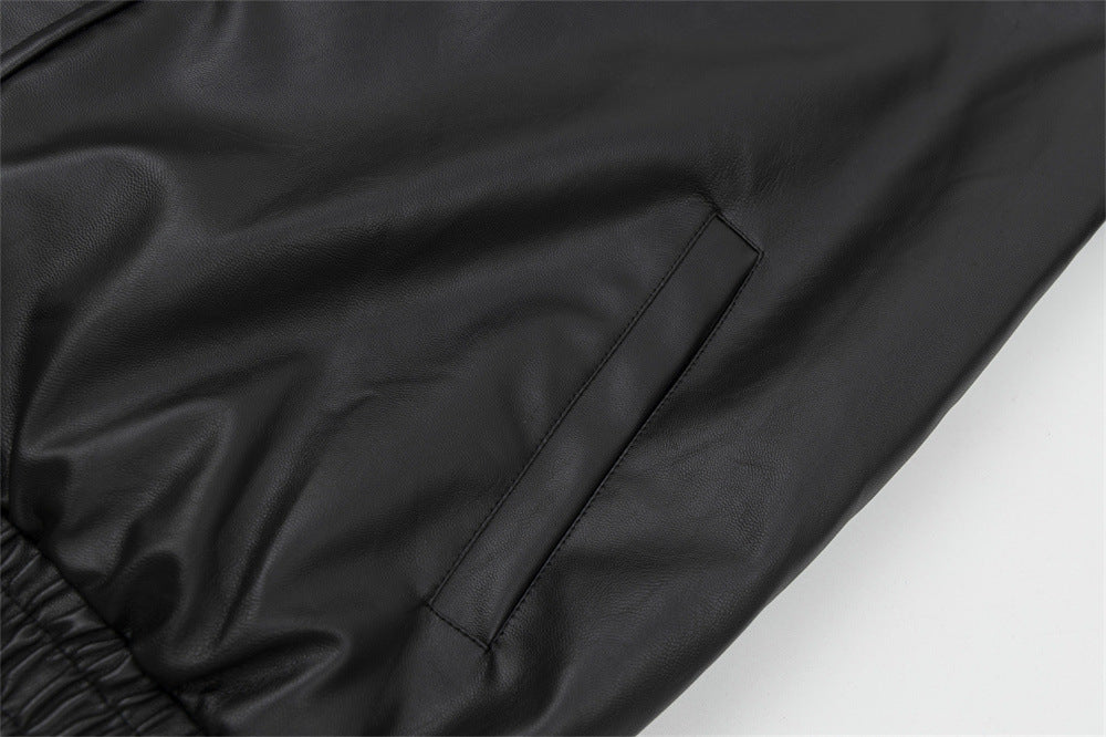 Punk Rock Motorcycle Leather Clothing For Men And Women Spring And Autumn