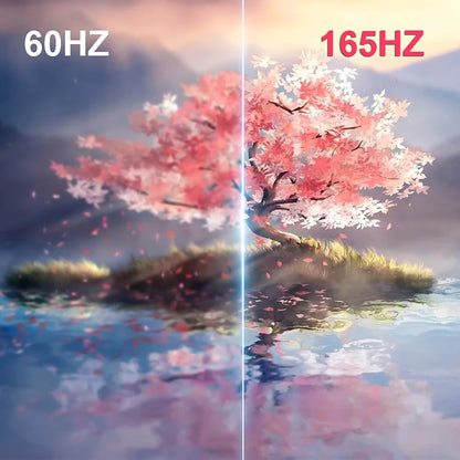 A 34-inch ultra-large curved gaming monitor with 4K HD picture quality, a 165Hz high refresh rate, and a 1500R curvature.