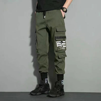 Multi Pocket Drawstring Cargo Pants, Men's Casual Cargo Pants For Summer Autumn Outdoor