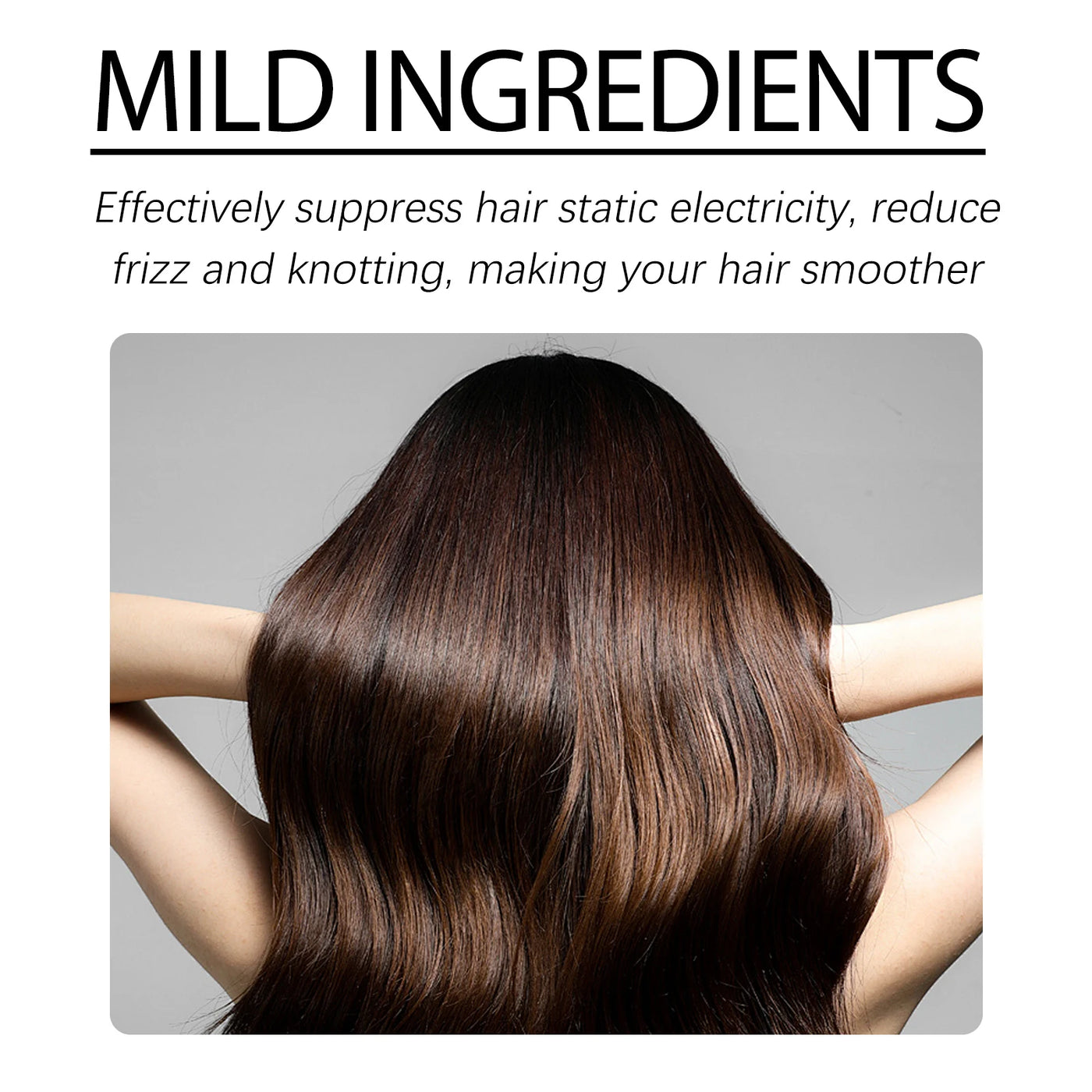 Hoegoa 1set Nourish Hair Care Shampoo Conditioner Set Improve Curly Smooth Hair Strengthen Roots Improve Frizz Hair Care Set