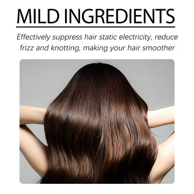 Hoegoa 1set Nourish Hair Care Shampoo Conditioner Set Improve Curly Smooth Hair Strengthen Roots Improve Frizz Hair Care Set