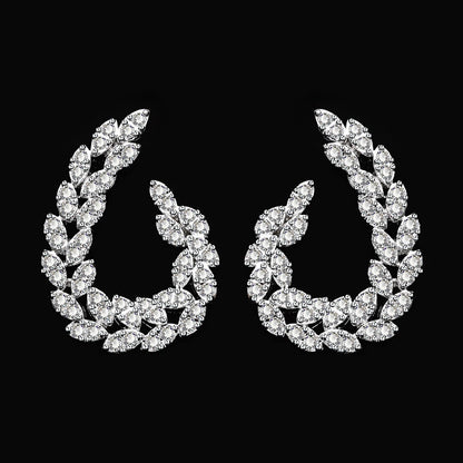 2024 New Wedding Jewelry Set for Women Saudi Arabia 4 Pieces Zirconia Bridal Jewellery Collection Necklace Set