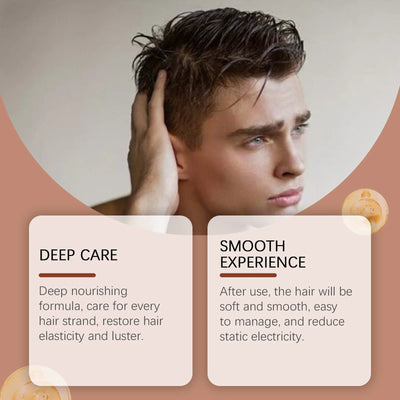 East Moon 1set Coffee Hair Care Set Whiskey Shampoo Conditioner Repair Frizz Split Ends Smooth Hair Nourish Scalp Massage Set