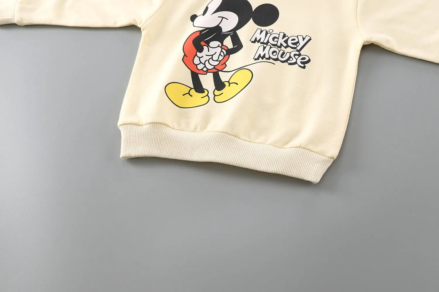 0-4 Age Baby Clothes Mickey Printed Children's Sweatshirt Long Sleeve Tops Loose Fashion Cartoon Autumn Clothing Thin Sweater