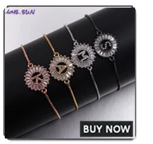 MHS.SUN Round Gold Color Initial Letter Necklace Shell Circle Pendant Necklaces For Women Men Stainless Steel Chain Jewelry Gift