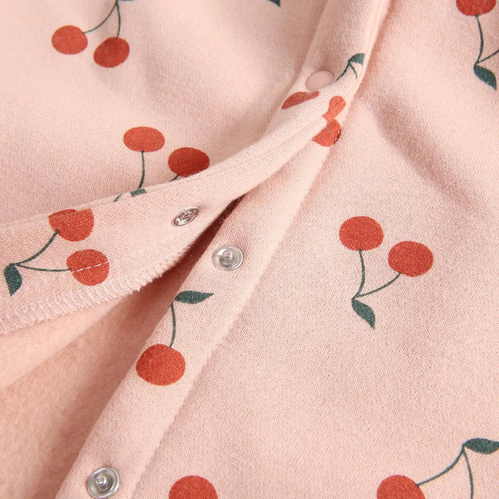 Sanlutoz Winter Long Sleeve Infants Jumpsuits Hooded Baby Girls Rompers Cute Toddler Clothing