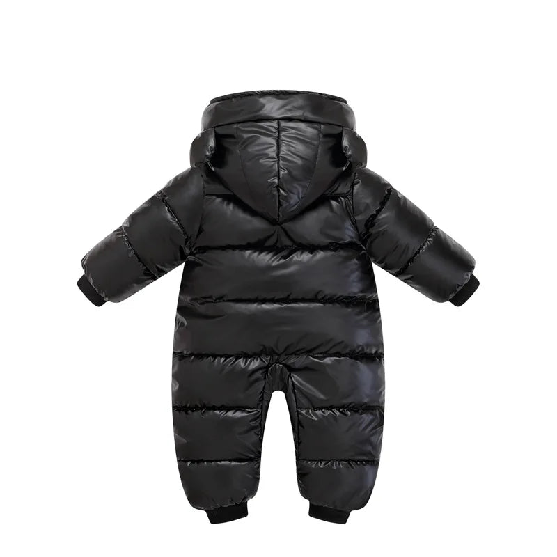 2025 Baby Winter Snowsuit Plus Velvet Waterproof No-wash Baby Boy Jumpsuit Newborn Romper Baby Girl Overalls Infant Coat Clothes