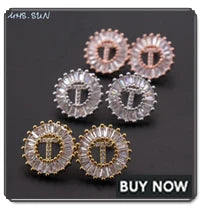 MHS.SUN Round Gold Color Initial Letter Necklace Shell Circle Pendant Necklaces For Women Men Stainless Steel Chain Jewelry Gift