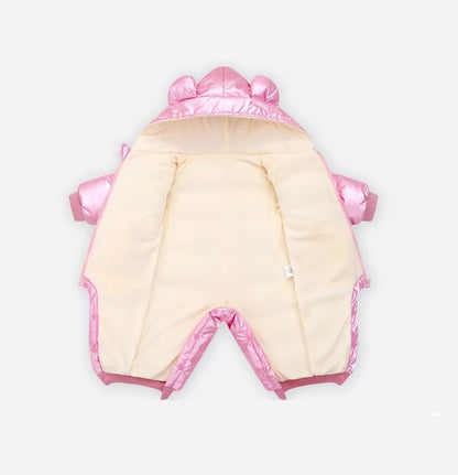 2025 Baby Winter Snowsuit Plus Velvet Waterproof No-wash Baby Boy Jumpsuit Newborn Romper Baby Girl Overalls Infant Coat Clothes