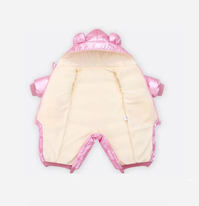 2025 Baby Winter Snowsuit Plus Velvet Waterproof No-wash Baby Boy Jumpsuit Newborn Romper Baby Girl Overalls Infant Coat Clothes