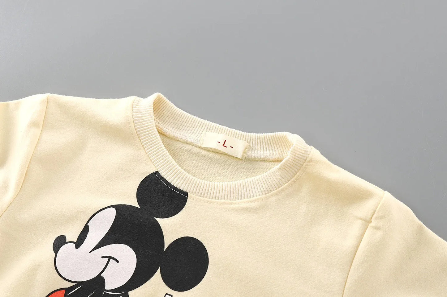 0-4 Age Baby Clothes Mickey Printed Children's Sweatshirt Long Sleeve Tops Loose Fashion Cartoon Autumn Clothing Thin Sweater