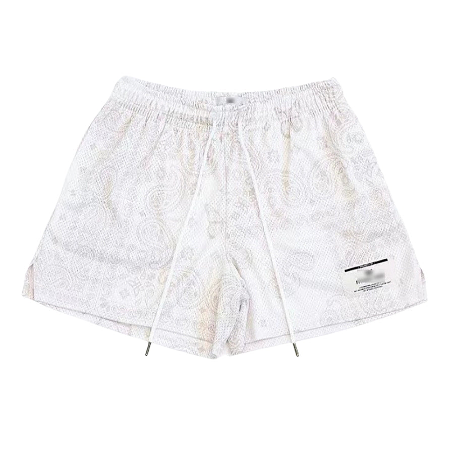 Ryoko Rain American Oil Painting Style Basketball Shorts Shorts Men's below the Knee Mesh Quick Dry Training Sports Short-Length Pants