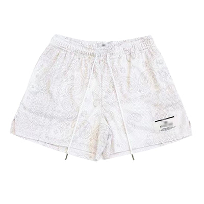 Ryoko Rain American Oil Painting Style Basketball Shorts Shorts Men's below the Knee Mesh Quick Dry Training Sports Short-Length Pants