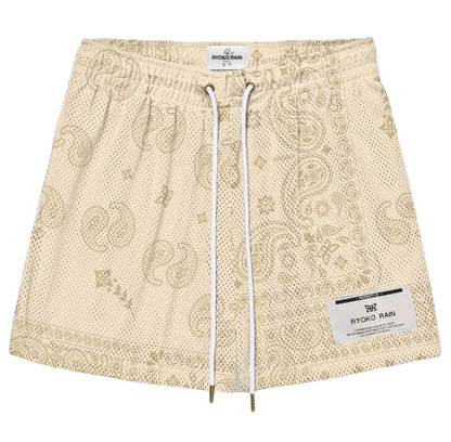 Ryoko Rain American Oil Painting Style Basketball Shorts Shorts Men's below the Knee Mesh Quick Dry Training Sports Short-Length Pants