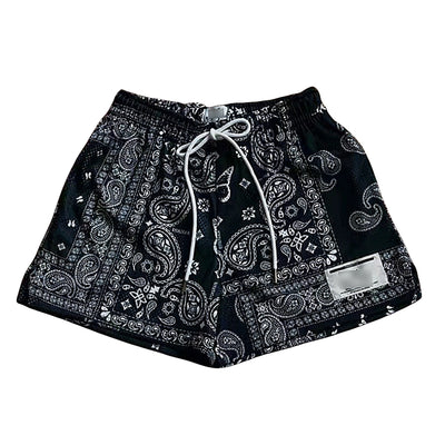 Ryoko Rain American Oil Painting Style Basketball Shorts Shorts Men's below the Knee Mesh Quick Dry Training Sports Short-Length Pants