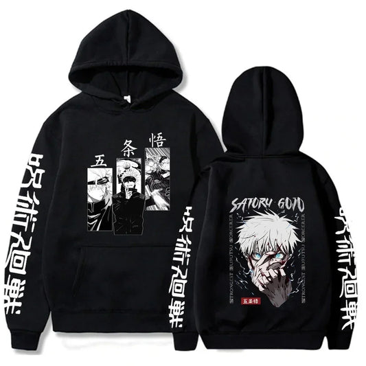 Japanese Anime Print Sweatshirts Jujutsu Kaisen Hoodie Harajuku Autumn Winter Streetwear Clothe Yuji Itadori Plus Size Hoodie