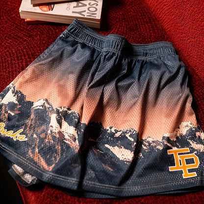 Mens Clothing IP Trend Casual Sports Shorts Gym Fitness Quick Dry Breathable Mesh Beach Basketball Jogger Short Pants Sweatpants