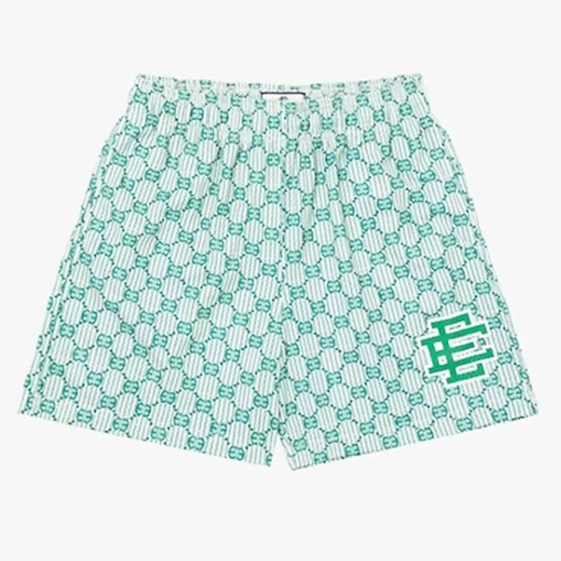 New Summer Eric Emanuel EE Basic Mesh Short Classic Floral Printed Gym Shorts 2025 Men's Gym Basketball Sports Beach Shorts