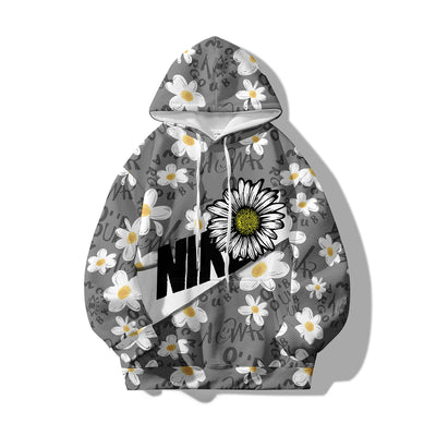 Spring and Autumn Hot selling New Cartoon Letter Graffiti 3D Digital Printing Fashion Youth Hoodie Men's and Women's Casual Top