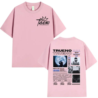 Rapper Trueno Album Tour Merch T-shirt Men Women Clothes Fashion Short Sleeve Tee Shirt Streetwear Cotton Loose T-shirts Unisex