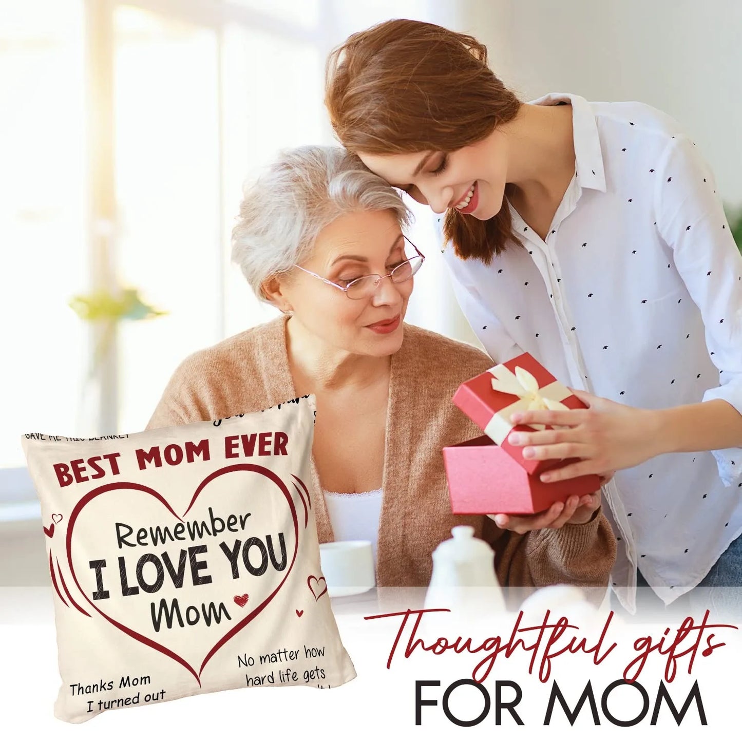 Gifts from Daughter Son for Mother's Day Birthday Mom Gifts Anniversary Unique Gifts for Mom Super Soft Flannel Throw Blankets