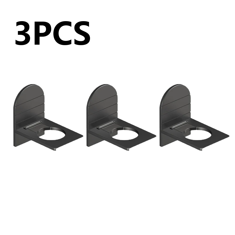 Metal Self-Adhesive Shampoo Bottle Shelf Free of Punch Shower Gel  Liquid Bottle Holder Bathroom Shelf Organizer Hook Shelves