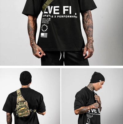 Men's Gym Summer Casual T-Shirt Fitness Running Short Sleeve Tee Tops Fashion Hip-hop Oversized Shirt Male Sweatshirt Clothing