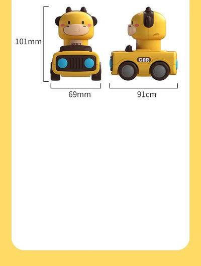 Children's Animal Toy Car Push-Along Vehicle Fun And Interactive Playtime Essential for Kids Intellectual Development Gift