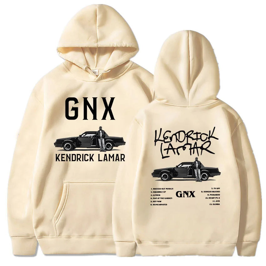 2025 GNX Album Printed Hoodie Kendrick Lamar Rapper Rock Style Men's Sweatshirt Street Long-sleeved Cotton Hooded Pullover