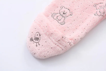 OLEKID 2025 Autumn Winter Newborn Baby overalls Plus Velvet Hooded Kids Baby Girl Rompers 0-1 Years Toddler Boy Jumpsuit Outfits