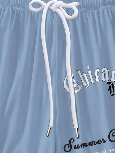 2025 Summer new men's shorts 3D printed basketball shorts casual sports and outdoor shorts