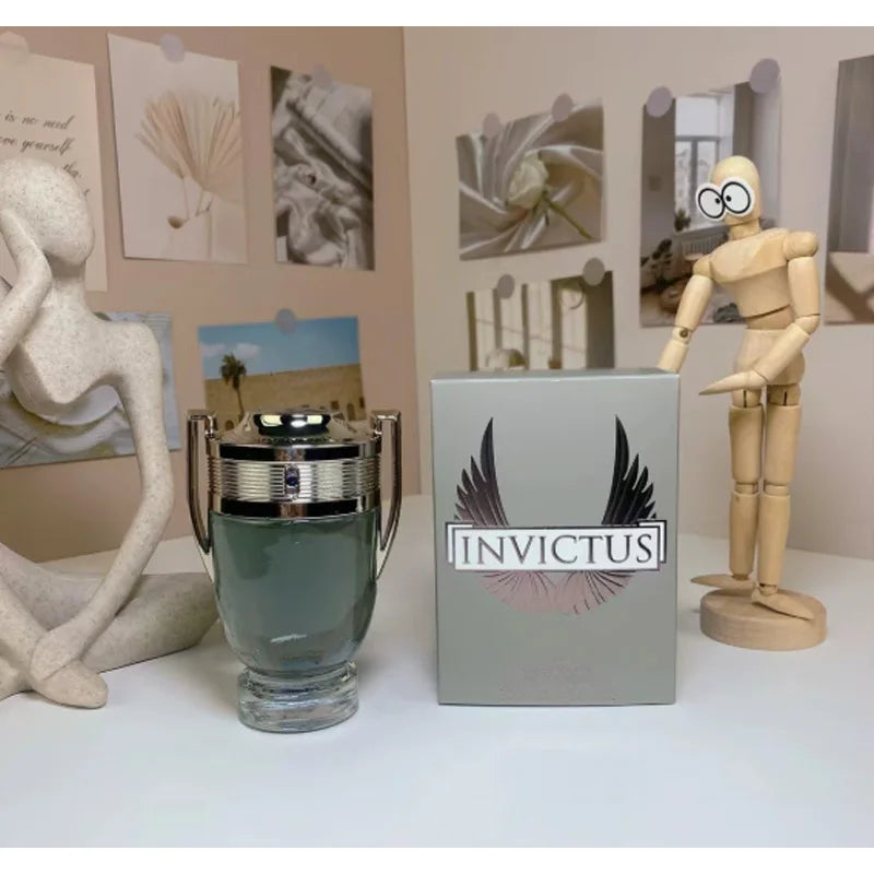 Men's Perfume 100ML 3.4FL.OZ  Woody Aquatic Notes Fresh Ocean Fragrance Spray Parfum Warrior Trophy Perfume Long-lasting Male