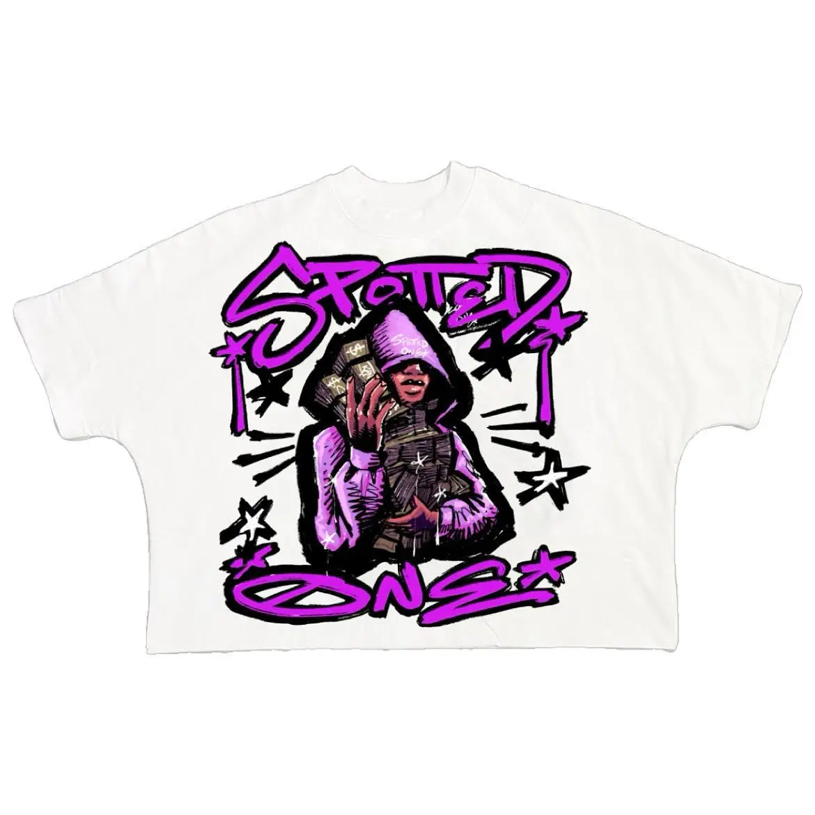 Y2K High Street Hip-hop Personalized Printed Loose Fashion T-shirt Men  American Harajuku Retro Casual Versatile Tops Women