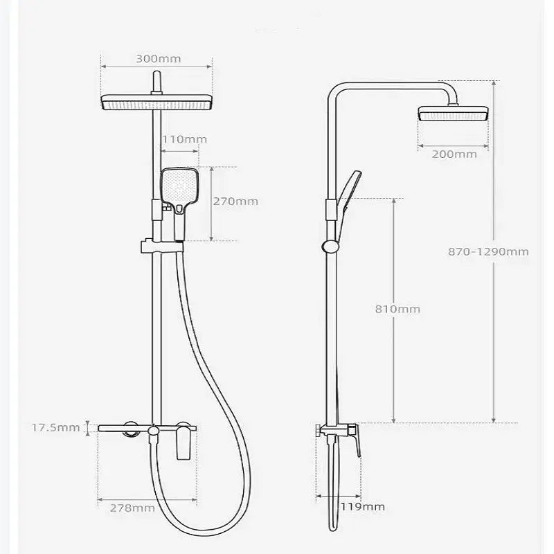 Golden Shower Set Bathroom Multi Function Spout Mixer With Shower Hand Hotel Apartment Bathtub Booster Shower Systems Set