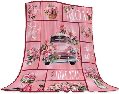 Gifts from Daughter Son for Mother's Day Birthday Mom Gifts Anniversary Unique Gifts for Mom Super Soft Flannel Throw Blankets