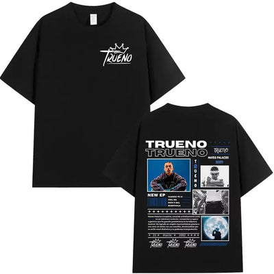Rapper Trueno Album Tour Merch T-shirt Men Women Clothes Fashion Short Sleeve Tee Shirt Streetwear Cotton Loose T-shirts Unisex