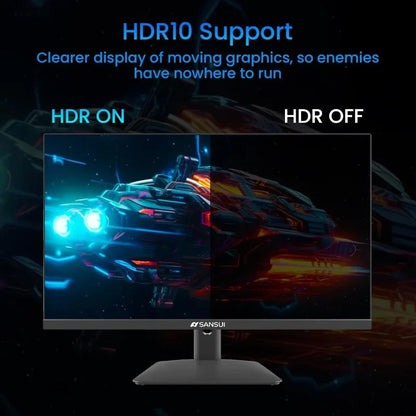 24 Inch Gaming Monitor 180Hz, DP 1.4 & HDMI 2.0 Ports High Refresh Rate  Racing FPS RTS Modes, 1ms Response Time 110% sRGB