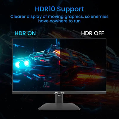24 Inch Gaming Monitor 180Hz, DP 1.4 & HDMI 2.0 Ports High Refresh Rate  Racing FPS RTS Modes, 1ms Response Time 110% sRGB