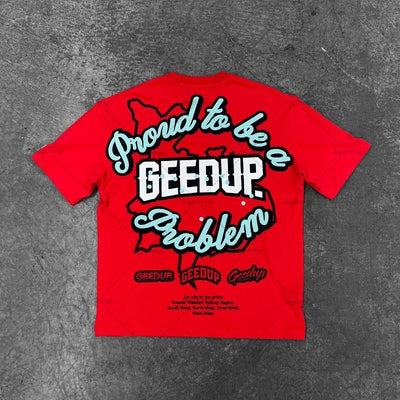 High Street Harajuku Letter Print Oversized T-shirt Men Hip Hop Retro Casual Streetwear Women Summer Cotton Round Collar Top