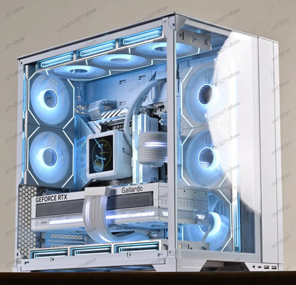 High-End Panoramic Gaming Desktop PC AMD R7 9800X3D RTX 5090 5080 5070 32GB DDR5 2TB NVMe M.2 SSD Win 10