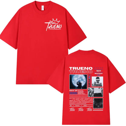Rapper Trueno Album Tour Merch T-shirt Men Women Clothes Fashion Short Sleeve Tee Shirt Streetwear Cotton Loose T-shirts Unisex