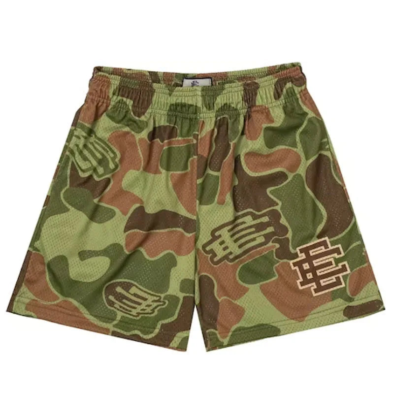 New men's summer Eric Emanuel brand shorts, basketball and football sports shorts, breathable mesh casual shorts ee2
