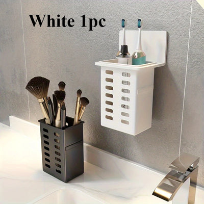 1 functional toothpaste bathroom toothbrush stand wall-mounted toothbrush storage rack bathroom storage rack