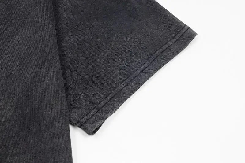 Silent Hill Washed T Shirt Streetwear Hip Hop Vintage T-Shirts Horror Movie Game Tees Tops Men Women Cotton Harajuku Printed