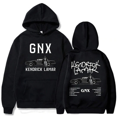 2025 GNX Album Printed Hoodie Kendrick Lamar Rapper Rock Style Men's Sweatshirt Street Long-sleeved Cotton Hooded Pullover