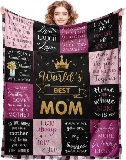 1PC Gift To Dad Thin Blanket for Father's day Anniversary Birthday Mother's Day for Mom Wife Sister Grandma Abuela Soft Throw