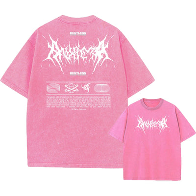 Y2k Acid Washed T Shirt Women Vintage Cotton T-shirts Harajuku Gothic Streetwear Soft Tees Girl Loose Fashion Print Tops Unisex